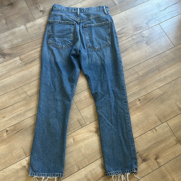 AGOLDE Riley Crop Jeans Silence Sz 25 - Picture 9 of 11